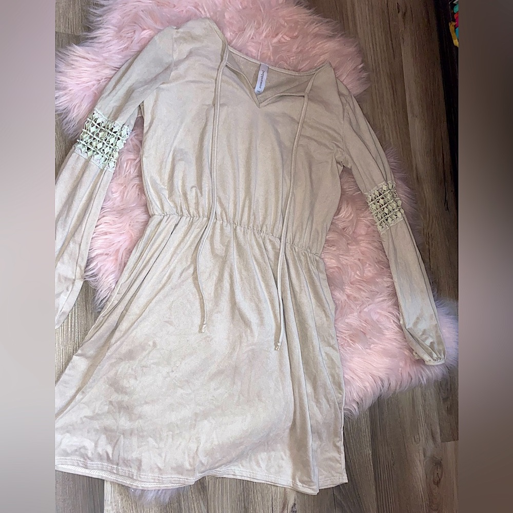 Kids/Preteen Beige Dress